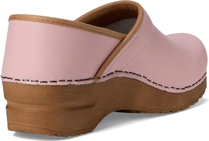 Sanita Professional PU Women's Clog Shoes Pink : EU 40 (US Women's 8.5-9) Regular, Leather - Image 4