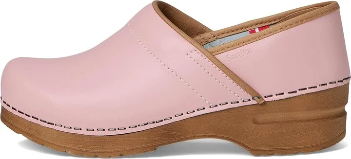 Sanita Professional PU Women's Clog Shoes Pink : EU 40 (US Women's 8.5-9) Regular, Leather - Image 6