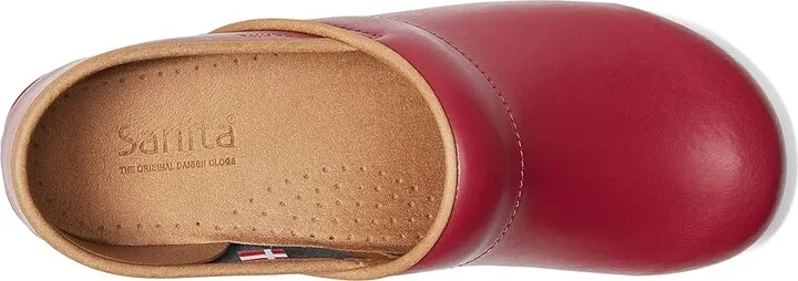Sanita Professional PU Women's Clog Shoes Raspberry : EU 38 (US Women's 6.5-7) Regular - Image 2