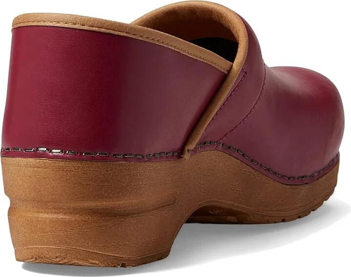Sanita Professional PU Women's Clog Shoes Raspberry : EU 38 (US Women's 6.5-7) Regular - Image 4