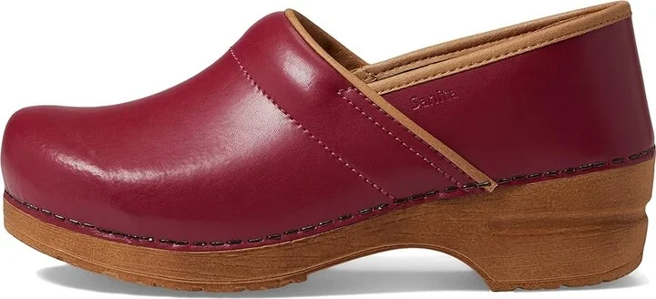 Sanita Professional PU Women's Clog Shoes Raspberry : EU 38 (US Women's 6.5-7) Regular - Image 6