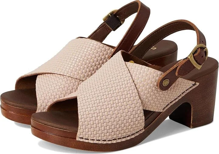 Sanita Sijo Women's Wedge Shoes Powder : EU 40 (US Women's 8.5-9) Regular, Leather