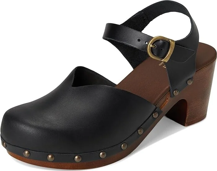 Sanita Solaima Women's Wedge Shoes Black : EU 38 (US Women's 6.5-7) Regular, Leather - Image 5
