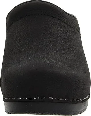 Sanita Sonja Oil Women's Clog Shoes Black Oil : EU 37 (US Women's 5.5-6) Regular, Leather - Image 6
