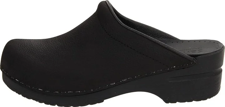 Sanita Sonja Oil Women's Clog Shoes Black Oil : EU 37 (US Women's 5.5-6) Regular, Leather - Image 7