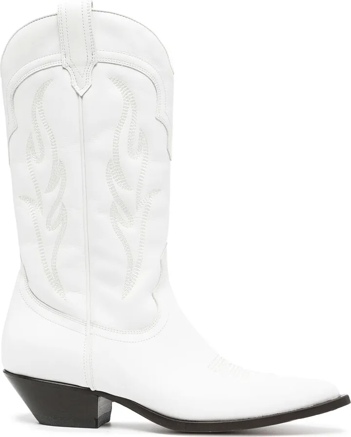 Santa embroidered cowboy boots