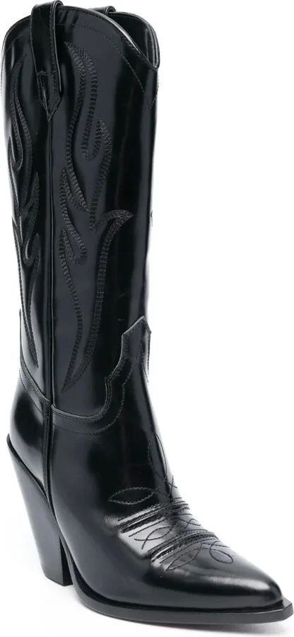 Santa Fe 110mm leather cowboy boots - Image 2