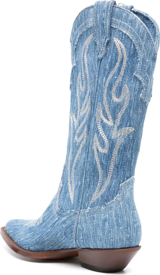 Santa Fe 35mm denim boots - Image 3