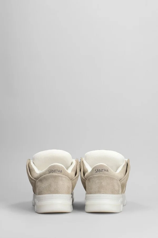 Santha 1 Total Sneakers In Taupe Suede - Image 4