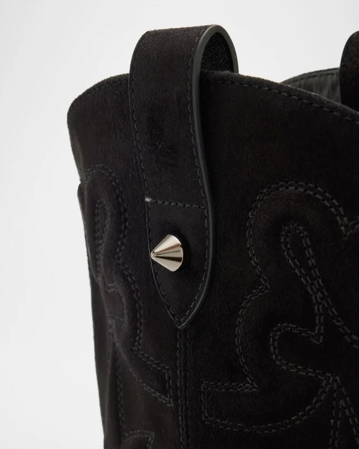 Santia Suede Red Sole Booties - Image 5
