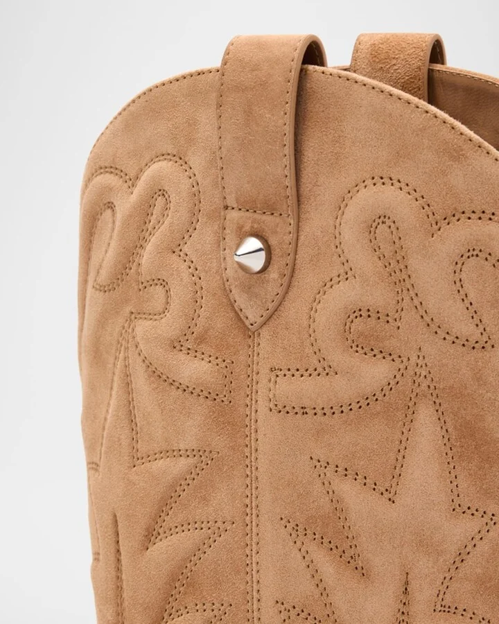 Santia Suede Red Sole Booties - Image 7