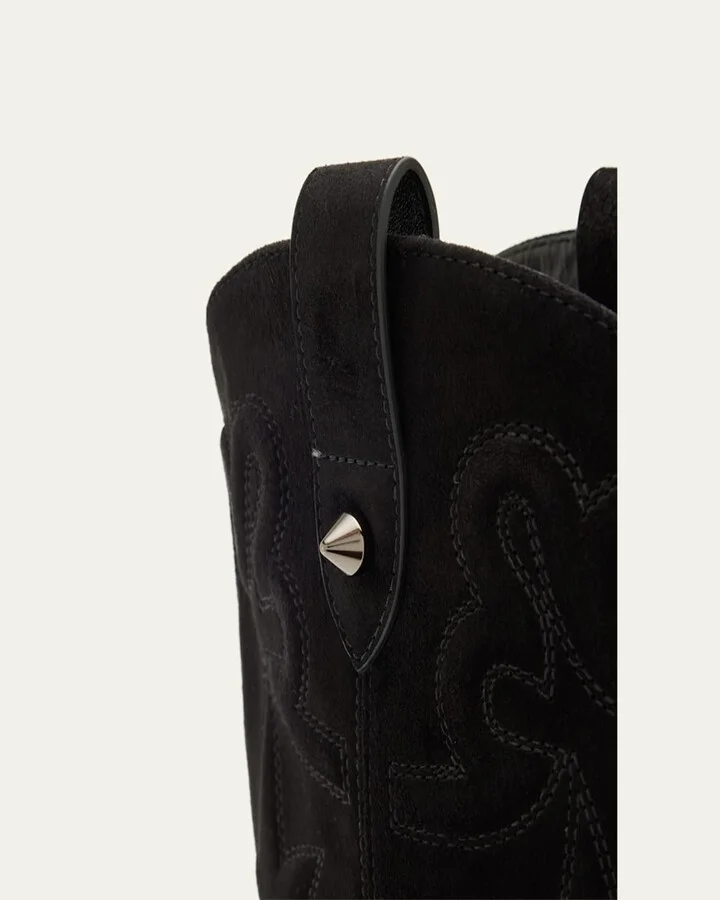 Santia Suede Red Sole Booties - Image 5