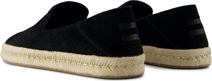 Santiago Loafer Diamond Perforated Suede Slip On - Image 3