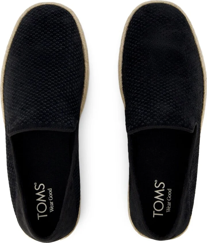 Santiago Loafer Diamond Perforated Suede Slip On - Image 4