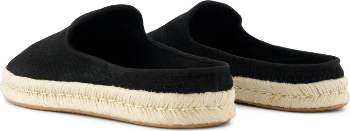 Santiago Mule Diamond Perforated Suede Slip On - Image 3