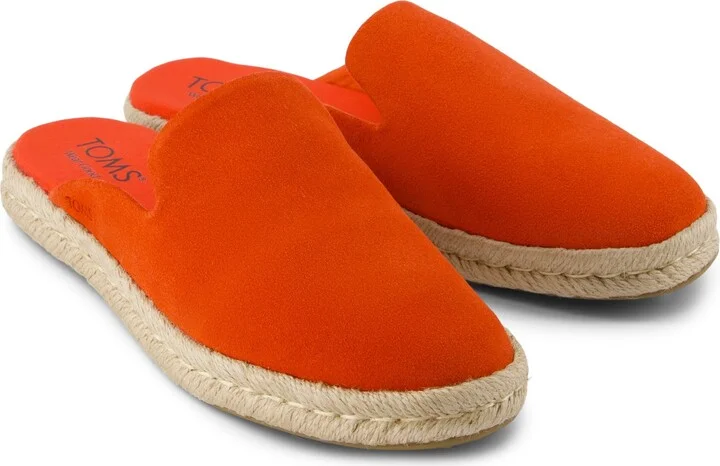 Santiago Mule Espadrille Flame Suede Slip On - Image 2