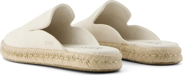 Santiago Mule Espadrille Light Sand Suede Slip On - Image 3