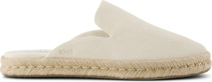 Santiago Mule Espadrille Light Sand Suede Slip On