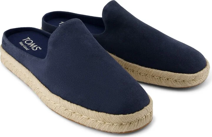 Santiago Mule Navy Suede Slip On - Image 2