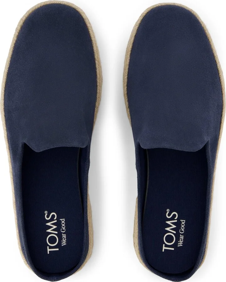 Santiago Mule Navy Suede Slip On - Image 4