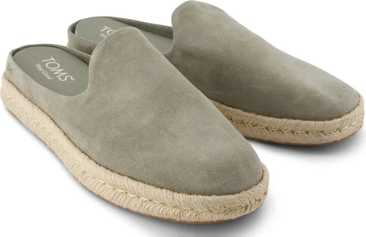 Santiago Mule Vetiver Grey Suede Slip On - Image 2