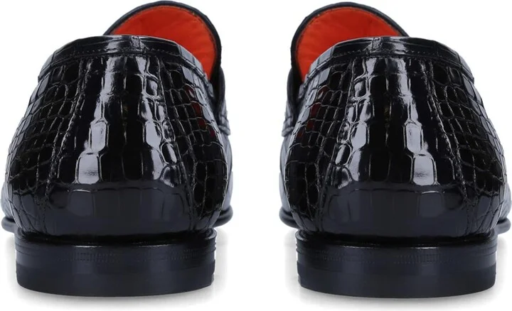 Santoni Alligator Carlos Loafers - Image 2