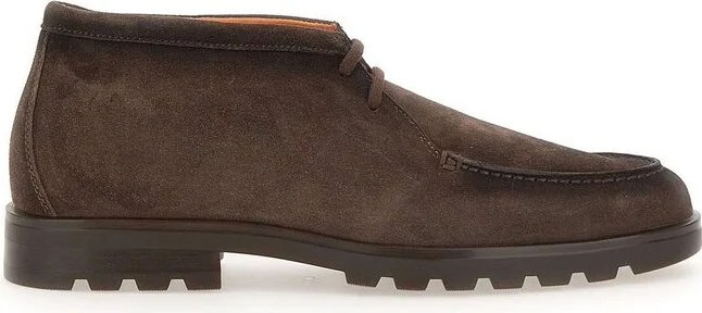 Santoni Almond Toe Desert Boots