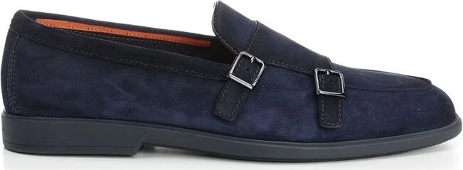 Santoni Almond Toe Loafers