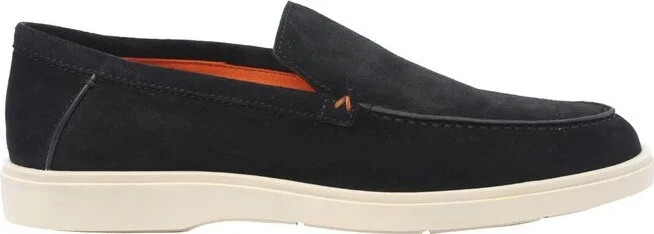 Santoni Almond-Toe Slip-On Loafers