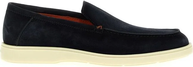 Santoni Almond-Toe Slip-On Loafers
