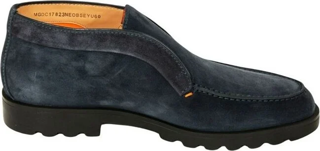 Santoni Almond-Toe Slip-On Loafers