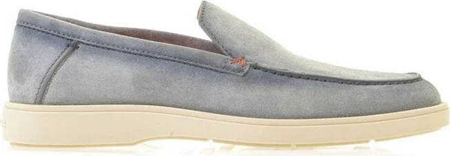 Santoni Almond-Toe Slip-On Loafers