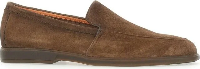 Santoni Almond-Toe Slip-On Loafers