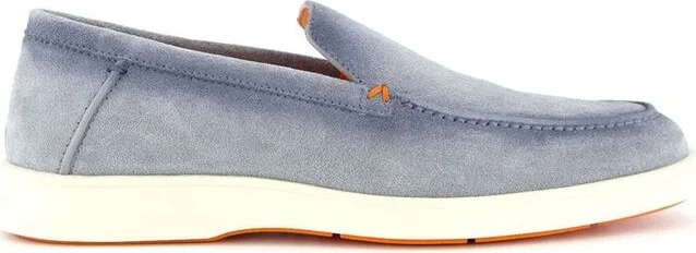 Santoni Almond Toe Slip-On Loafers