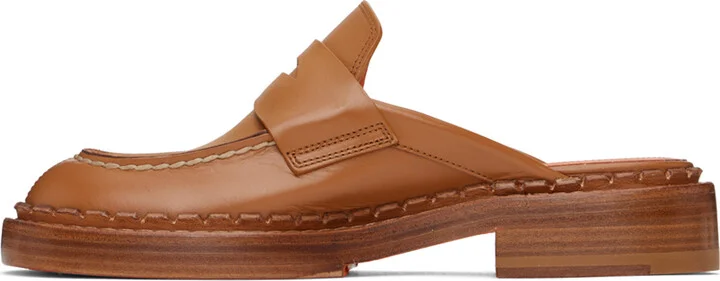 Santoni Brown Strap Loafers - Image 3