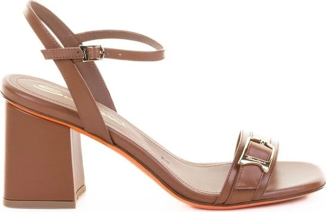 Santoni Buckle Detailed Open Toe Sandals