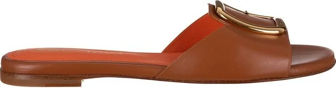 Santoni Buckle Detailed Slip-On Sandals