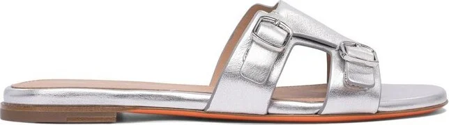 Santoni Buckle Slide Sandals