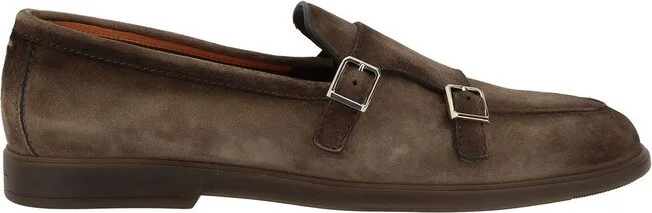 Santoni Buckle-Strap Monk Shoes