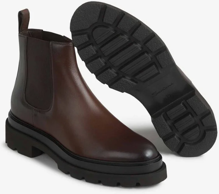Santoni Chelsea Leather Boots - Image 4