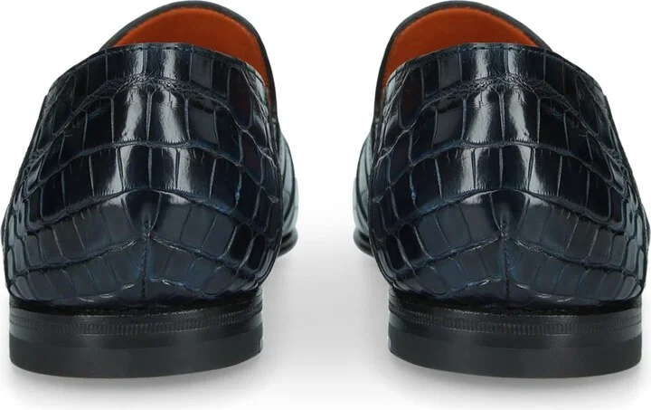 Santoni Crocodile Carlos Loafers - Image 2