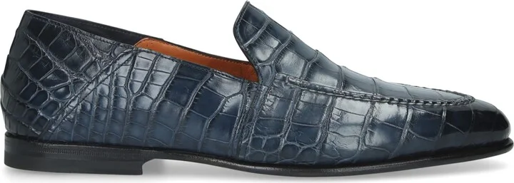 Santoni Crocodile Carlos Loafers - Image 3