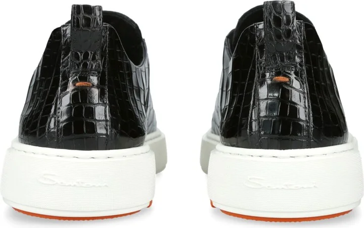 Santoni Crocodile Leather Clean Icon 2.0 Sneakers - Image 2