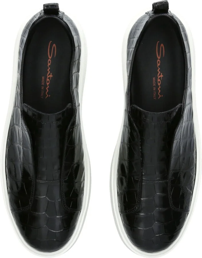 Santoni Crocodile Leather Clean Icon 2.0 Sneakers - Image 4