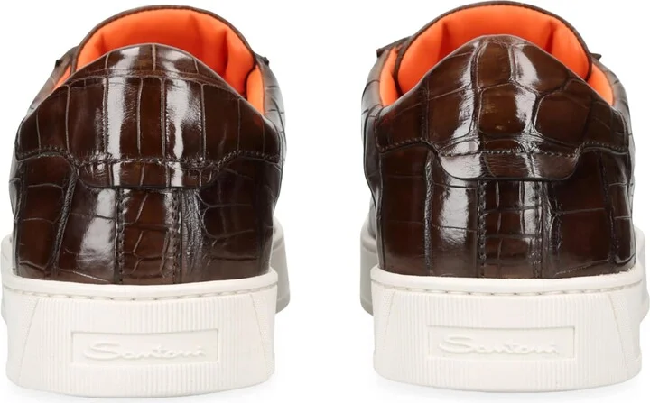 Santoni Crocodile Leather Gloria Sneakers - Image 2