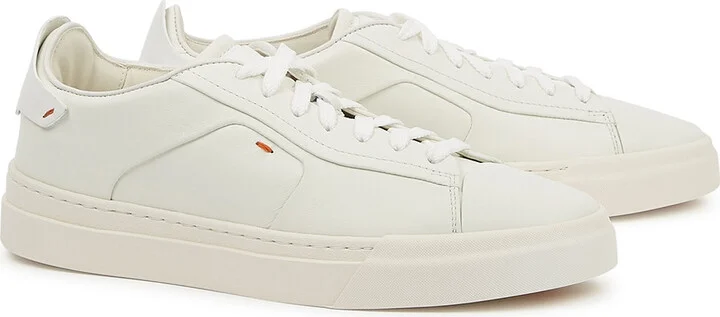 Santoni Darts Leather Sneakers