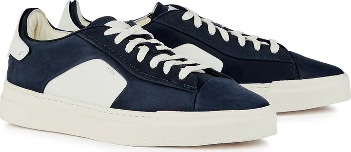 Santoni Darts Panelled Nubuck Sneakers - Image 2