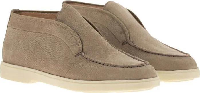 Santoni Desert Boot In Nubuck - Image 4