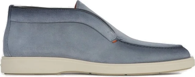 Santoni Desert Round Toe Slip-On Boots