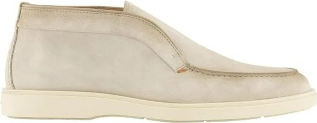 Santoni Desert Round-Toe Slip-On Boots